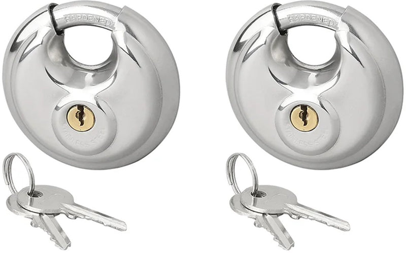 Candado de disco Proplus 70mm 2 piezas llaves iguales