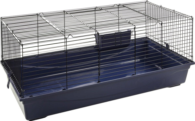 Gabbia per roditori Petsfirst Jip - blu nero - porcellini d'India - coniglio nano - 120 cm l - 59 cm l - 50 cm h