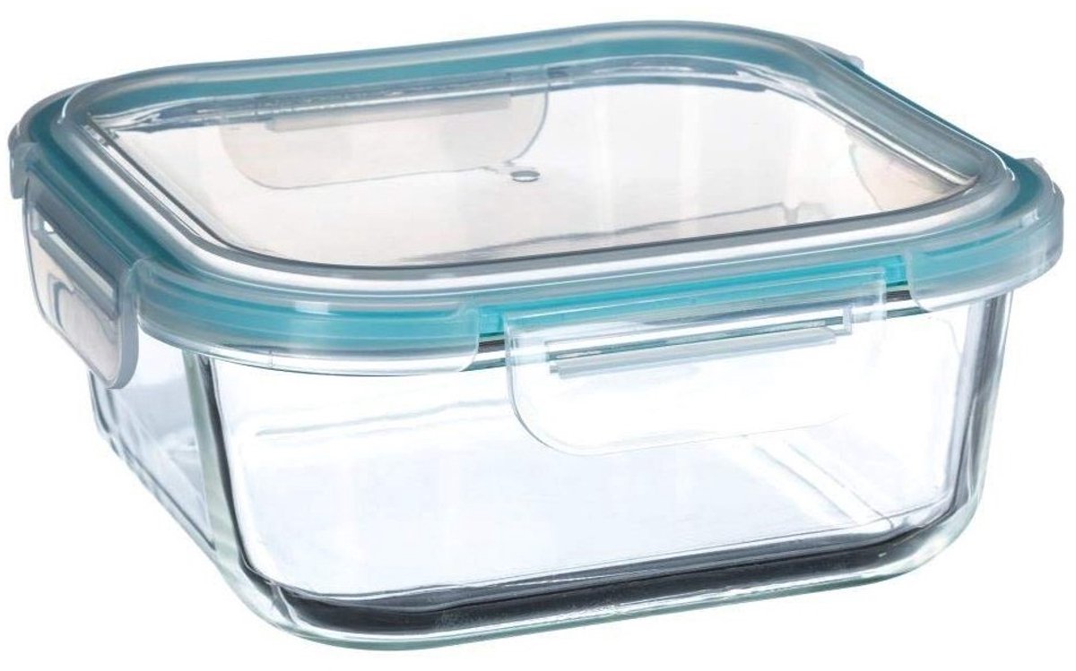 Lunch box 5five simply smart blu cristallo trasparente 1 l 18,20 x 18,20 x 18,3 cm