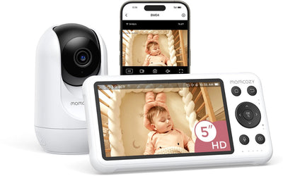 Momcozy BM04 - baby monitor intelligente - visione notturna - rilevamento movimento e pianto