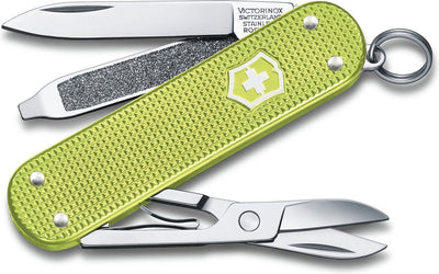 Coltello tascabile Victorinox classic Alox Colors - twist lime - 5 funzioni