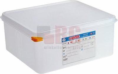 Herm, scatola per la conservazione degli alimenti Araven. gn2-3 19l h20cm polipropilene