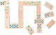 Bs toys mega houten domino spel, 28dlg,.