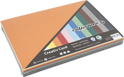 Creativ Company colored cardboard A4, 12 x 10 sheets