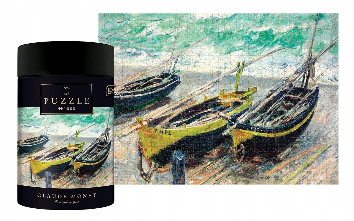 Puzzle giochi Geronimo - 1000 pezzi - puzzle interdruk 1000 pezzi - monet: tre barche da pesca -