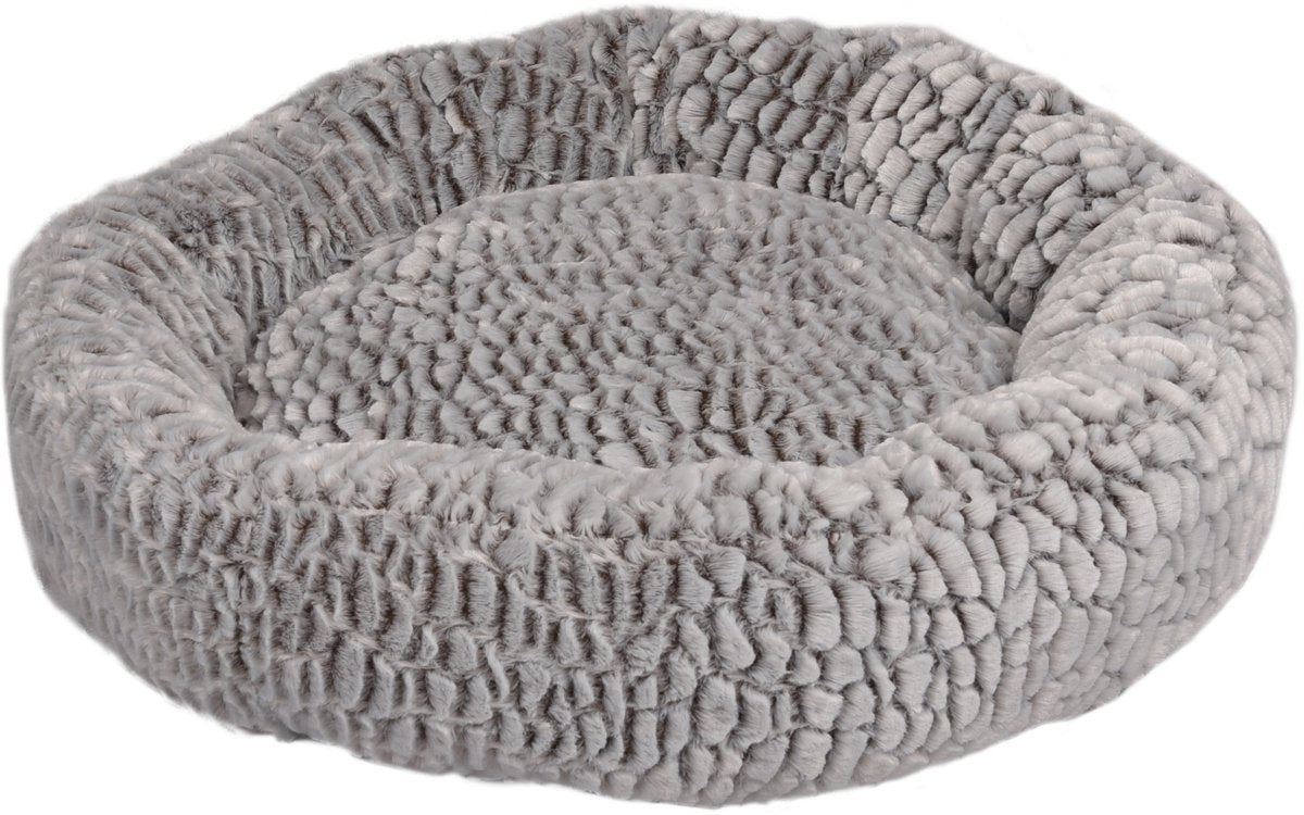 Cesta Flamingo snoozzy redonda - gris - 70 x 70 x 18 cm - cesta blanda para perros y gatos