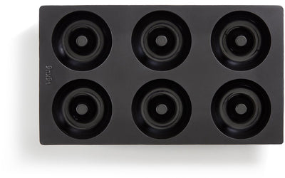Lékué bakvorm 6 donuts of bagels - siliconen - black