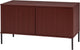 Mobile TV in legno nuova incisione - pino - rosso bordeaux - 56x100x44