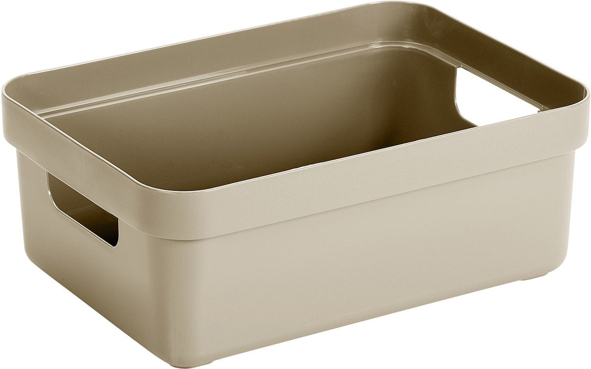 Scatola portaoggetti Sunware Sigma Home 9l beige 350 x 246 x 122 mm