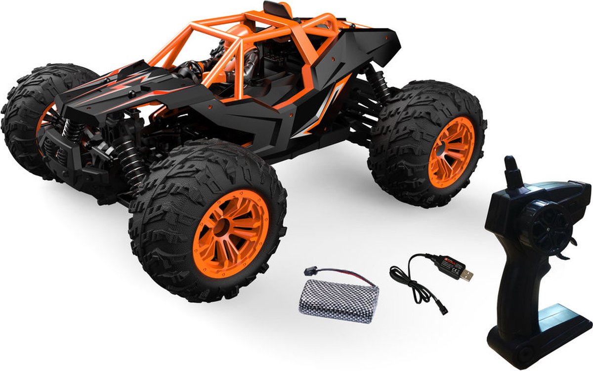 Df-models df-fun-racer 1:14 - 4wd, arancione pronto a correre (rtr)