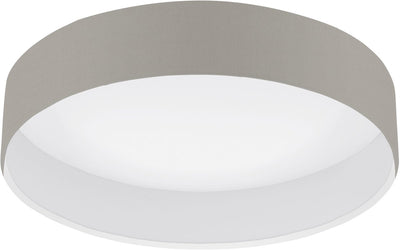 Eglo pasteri - plafondlamp - led - ø32 cm - wit - taupe
