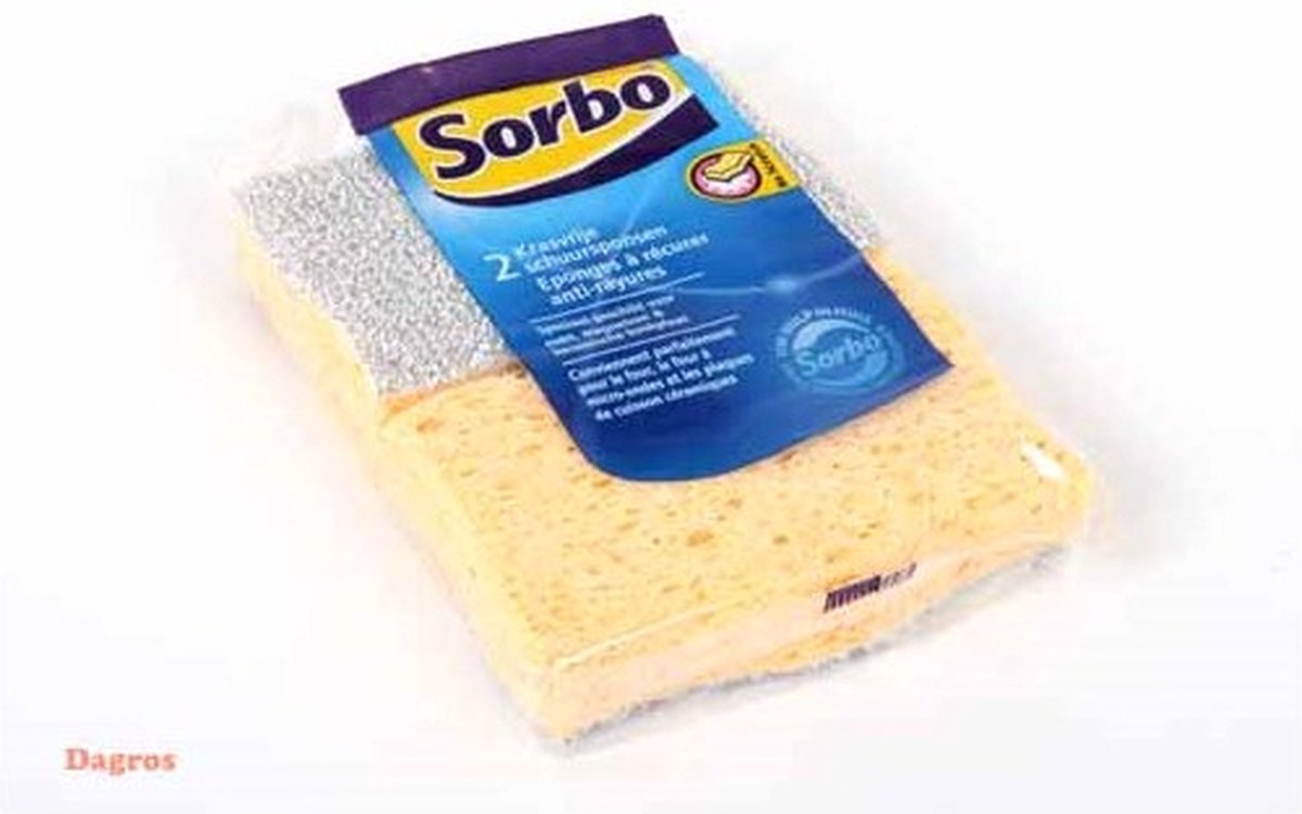 Spugna abrasiva antigraffio Sorbo 2 pz - 11x7x4cm