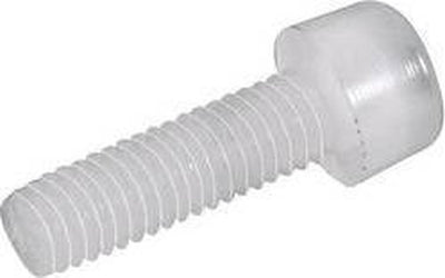Toolcraft 830290 cilinderschroeven m3 30 mm binnenzeskant (inbus) din 912 kunststof, polyamide 10 stuk(s)