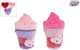 Menu soffice gelato di peluche con 3 cuori - 25 cm