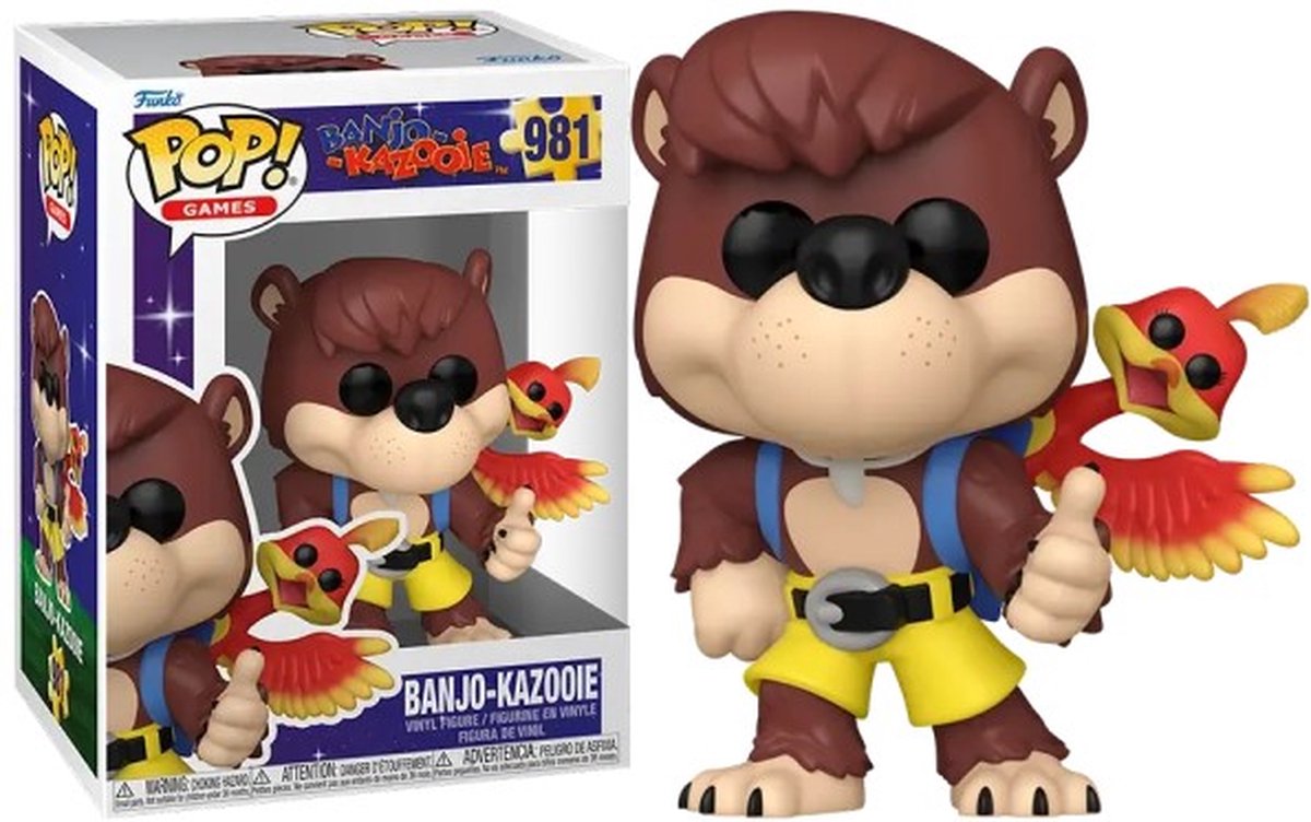 Funko banjo kazooie: figura de vinilo schraube locker banjo kazooie 981 pop! multicolor