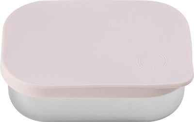 Aya ida aya ida - lonchera - caja de almacenamiento - llevar con usted - pan - almuerzo - ensalada - acero inoxidable - tapa de silicona - 900ml - rosa suave