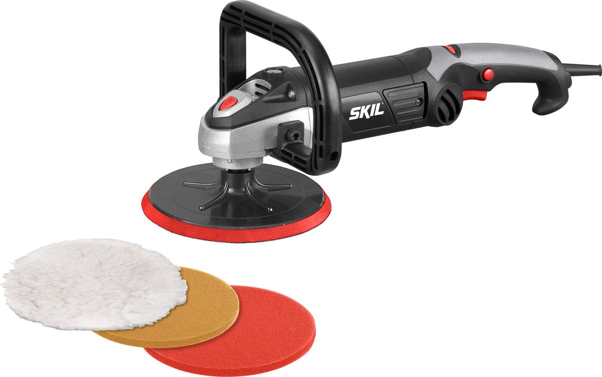 Pulidora skil 1200w - pulidora de coche - pulidora - pulidora de coche - arranque suave - incluidos discos de pulido 180mm - 1144 AA