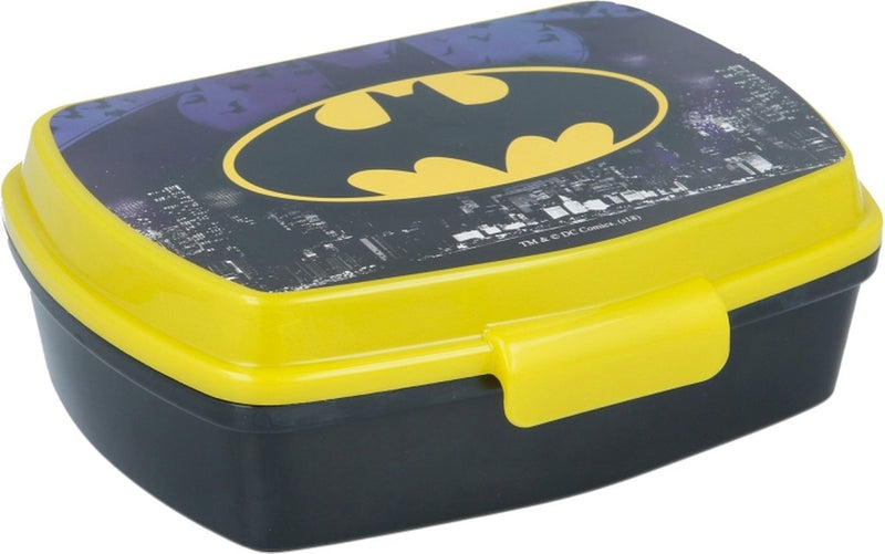 Stor lonchera batman - amarillo negro - lonchera bat-man