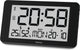 Orologio da parete Hama - Cuba - radiocontrollato - termoigrometro - nero