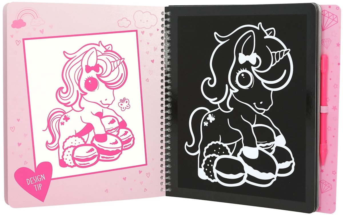 Depesche - libro para colorear ylvi magic scratch