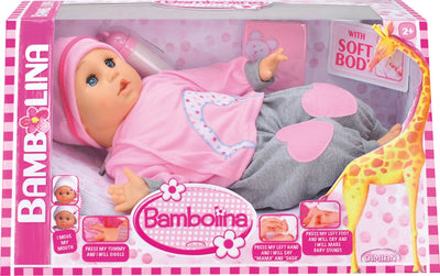 Bambola Dimian con bocca che si muove e suono - molly bambolina - 40 cm.
