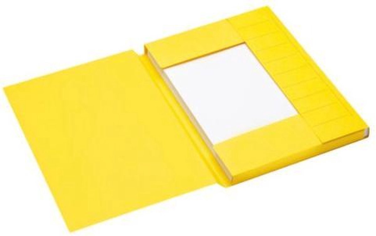 Jalema secolor dossiermap a4 - pak 25 stuks - geel