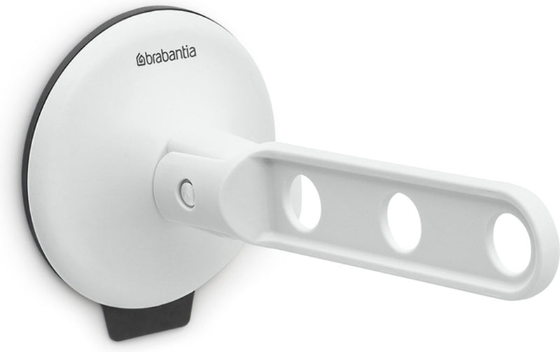 Brabantia Gancio di abbigliamento pieghevole con una tazza di aspirazione grigio