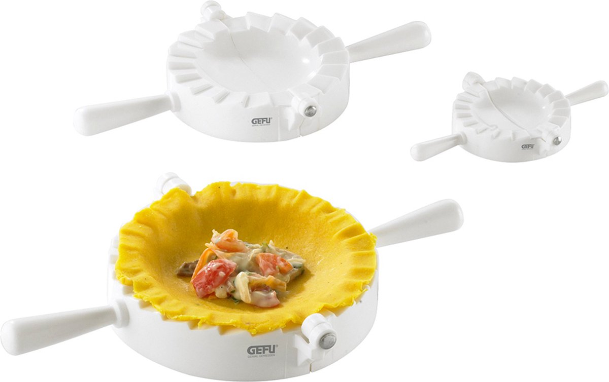 Set pressa per pasta Gefu pasta perfetta - 3 pezzi - per pasta ripiena di ravioli