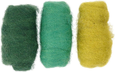 Lana cardata Creativ company, armonia verde turchese, 3x10 gr 1 scatola