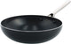 Kochstar night ceramic wok pan without lid - 28cm - 3.69l - pfas-free - induction wok pan - induction pan - dishwasher safe - oven safe up to 200° c - ceramic non-stick coating - stainless steel handle - stainless steel edge - black