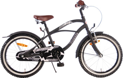 Volare Black Cruiser Bike para niños - Niños - 18 pulgadas - Negro - 95% ensamblado