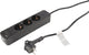 Multipresa Q-link - 3 vie - con terra - con spina piatta - USB A-C - 3 x 1,5 mmâ² - 1,5 m - nera