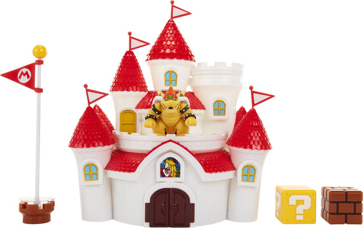 Jakks nintendo super mario grote speelset luxe mushroom kingdom castle