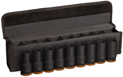 Bosch professional pro impact impact socket set long 3 4 9-piece - 2608003042