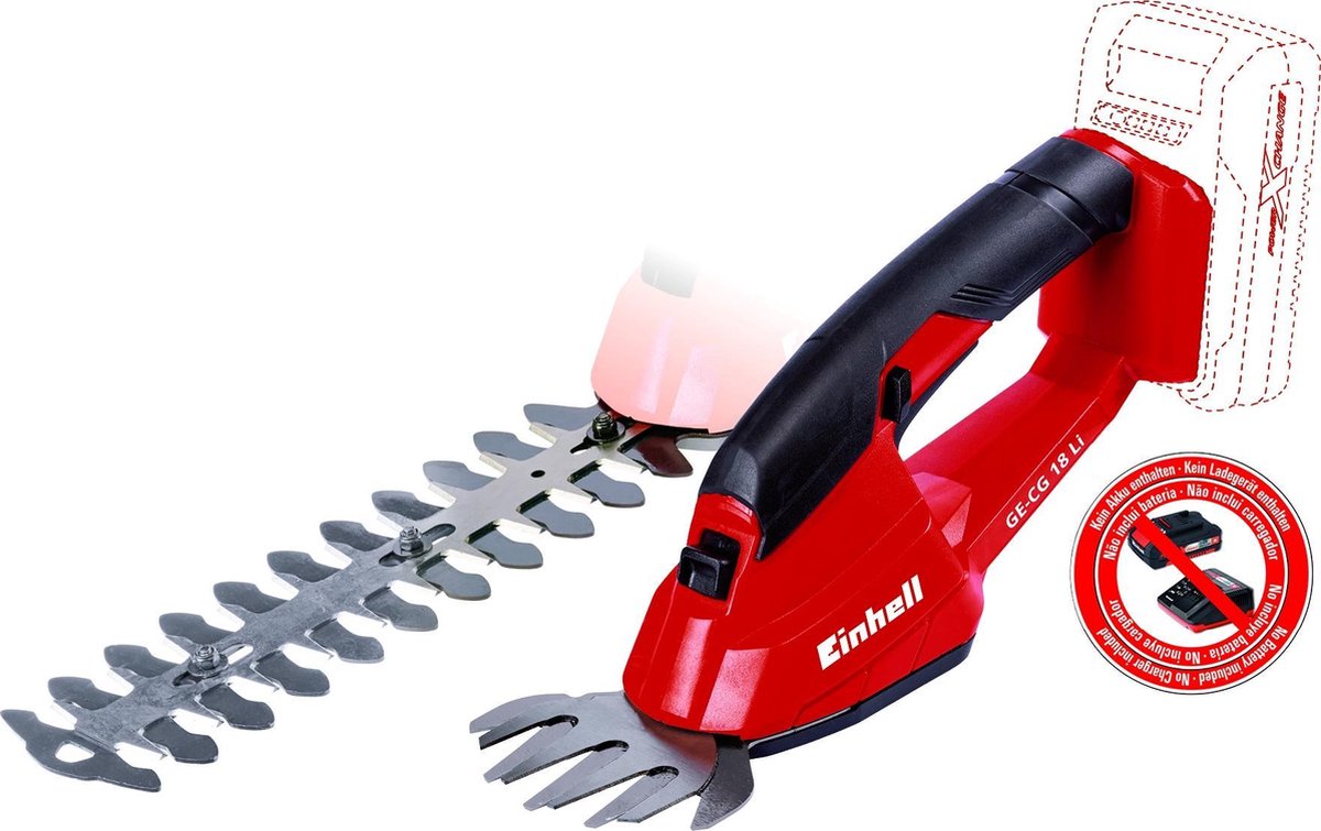 Einhell ge-cg 18 li solo accu gras- en heggenschaar power x-change