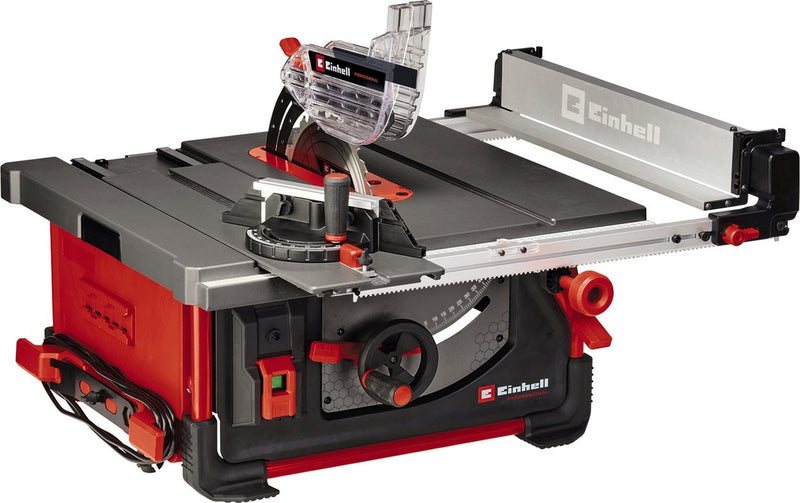 Mesa de sierra eléctrica profesional Einhell tp-cc 10 t - 2000 w - ø254 mm - hoja de sierra inclinable 45° hacia 1 lado - incl. hoja de sierra de 24 dientes