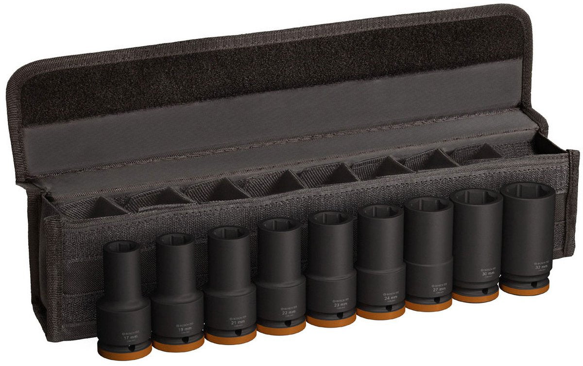 Set bussole Bosch professional pro Impact Impact lunghe 3 4 9 pezzi - 2608003042