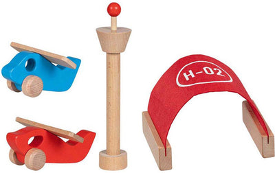 Goki play set road parts airport with accessories - 26dlg.