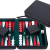 Engelhart backgammon travel game with zipper - black