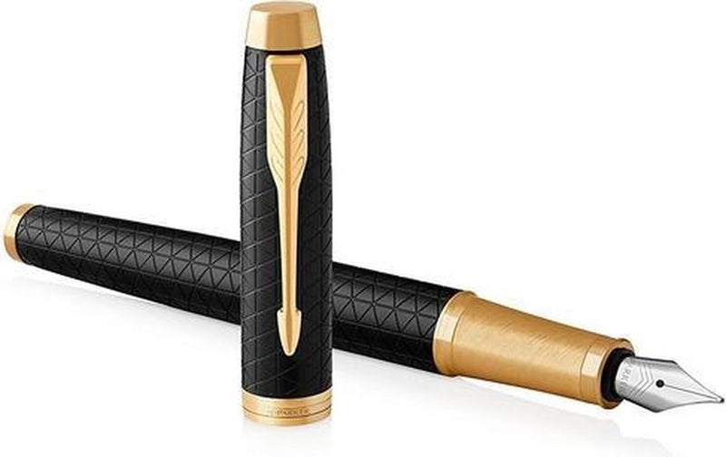 Parker soy pluma estilográfica | negro premium | punta fina con recambio azul | caja de regalo