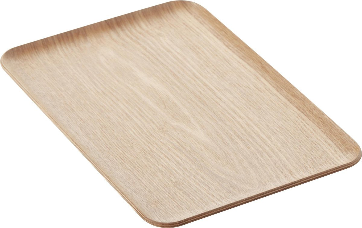 Point-virgule dienblad - houtkleur - rechthoekig - 33.5 x 23 cm