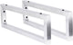 Soporte de montaje Differnz para lavabo 44 x 15 cm cromado