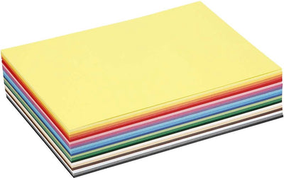 Colortime colored cardboard, a5, sheet 148x210 mm, 180 gr, various colors, 60 various sheets 1 box