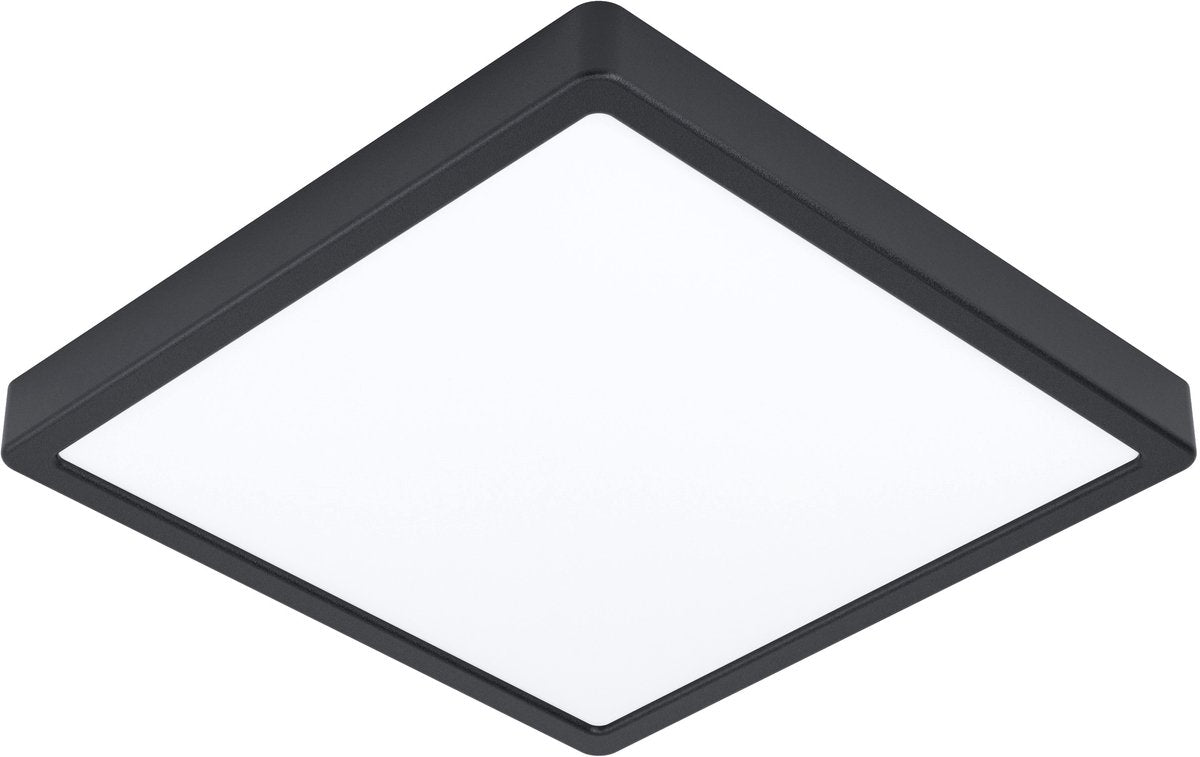 Lampada da superficie Eglo fueva 5 - LED - 28,5 cm - nera - bagno