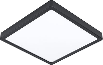 Lámpara de superficie Eglo fueva 5 - LED - 28,5 cm - negro - baño