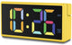 Sveglia Hama - Ibiza - display multicolore - funzione di ricarica USB - gialla