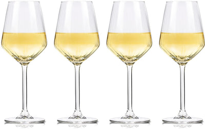 Copas de vino Alpina vino blanco - 4 piezas copas de vino blanco - copa de vino 38cl - juego de copas de vino - juego de copas para la cena - copas de vino - copa transparente