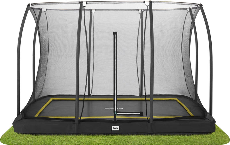 Salta comfort edition ground - trampolino interrato con rete di sicurezza - 305 x 214 cm - nero
