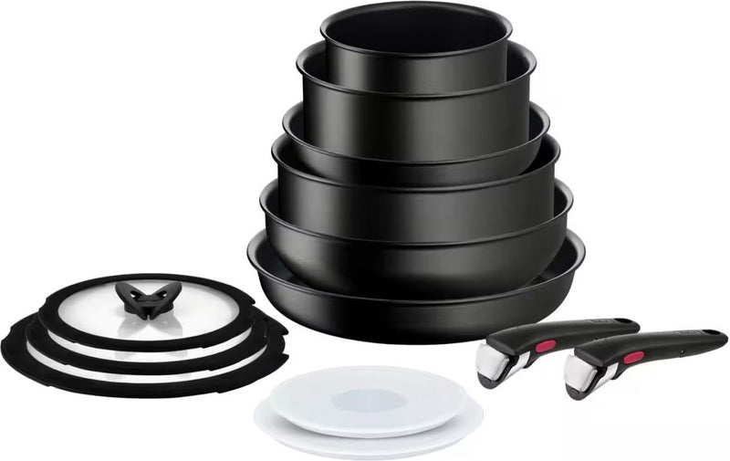 Tefal ingenio unlimited - set di pentole - 13 pezzi - induzione - impilabile - manico removibile - salvaspazio