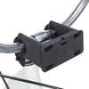 Porta di trixie per cesto in bicicletta dello sterzo nero